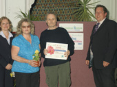 Mr and Mrs Sheppard, winner of Best Garden
