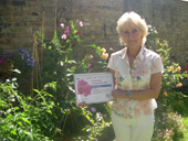 Ms Stevens, winner of best community or sheltered housing area